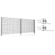 Zváraný panel VEGA 2D, 143x250cm, 6/5/6mm, antracit 7016